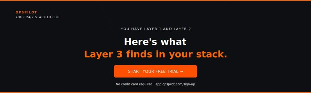 complete observability platform three layers OpsPilot free trial