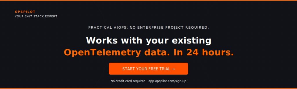 OpsPilot AIOps 2026 practical free trial observability intelligence