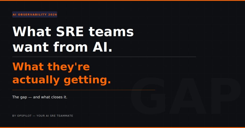 AI observability 2026 what SRE teams want vs what they get OpsPilot Coworker