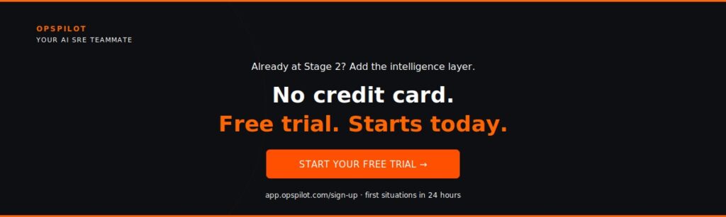 OpsPilot OpenTelemetry maturity free trial AI SRE intelligence layer Coworker