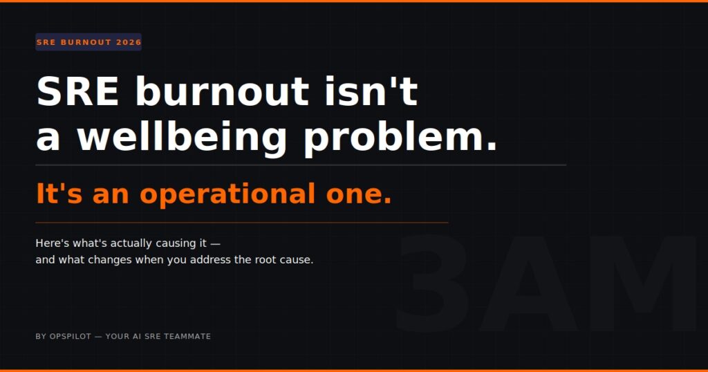 SRE burnout causes AI SRE solution on-call burden OpsPilot Coworker 2026