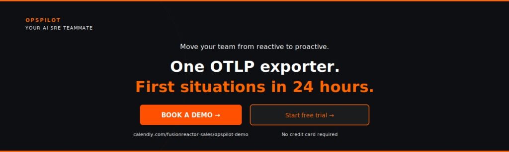 OpsPilot proactive SRE shift from reactive book demo Coworker 2026
