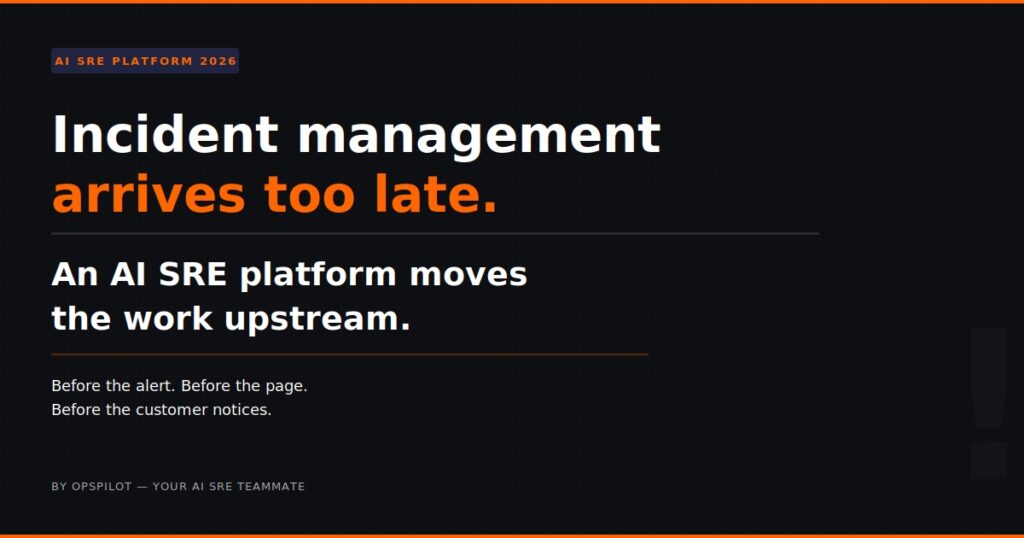 AI SRE platform incident management broken model OpsPilot Coworker 2026