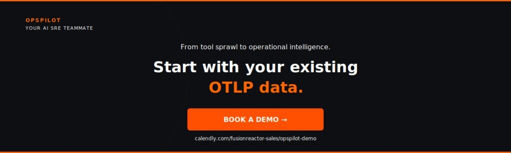 OpsPilot observability platform consolidation book demo operational intelligence 2026