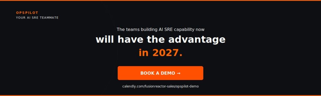OpsPilot ai sre next 12 months book demo 2026 2027 Coworker