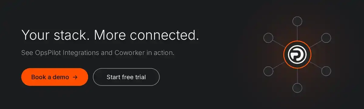 OpsPilot Integrations book a demo and start free trial 2026